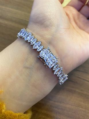 Kadın Şık Gümüş Bileklik