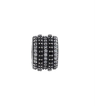 Kadın Sıralı Taş Detay Gümüş Charm