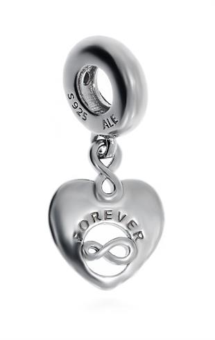Kadın Sonsuza Kadar Arkadaş Temalı Gümüş Charm
