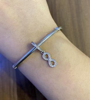 Kadın Sonsuzluk Model Gümüş Charm