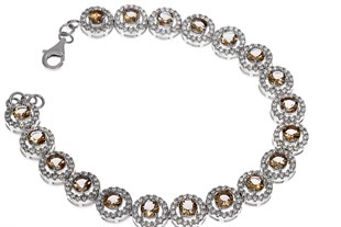 Kadın Sultanit Taşlı Gümüş Bileklik