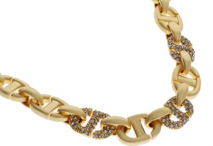 Kadın Taş Detay Çelik Kolye