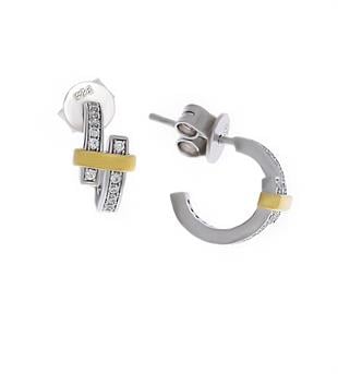 Kadın Tasarım Model Taşlı Gümüş Küpe