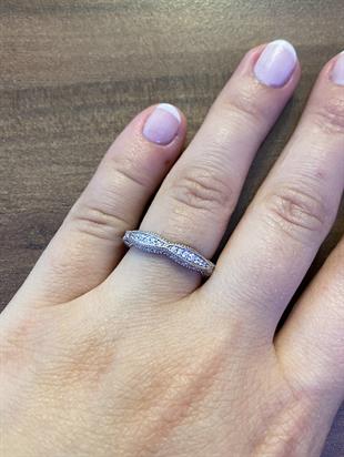 Kadın Tasarım Model Taşlı Tamtur Gümüş Yüzük