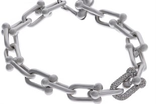 Kadın Taşlı Çelik Bileklik