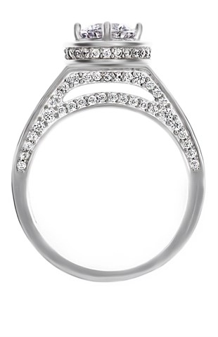 Kadın Taşlı Gümüş Yüzük