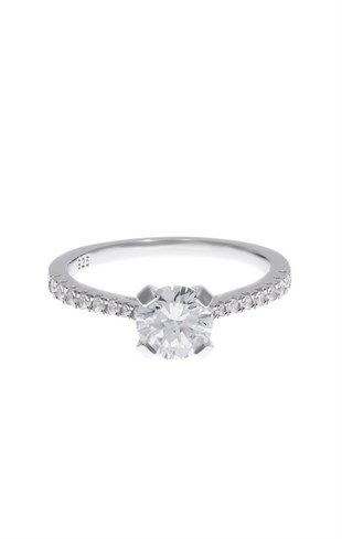 Kadın Tek Taş Gümüş Yüzük