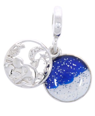 Kadın Tilki Model Gümüş Charm