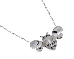 Kadın Uçan Uğur Böceği Model Gümüş Kolye