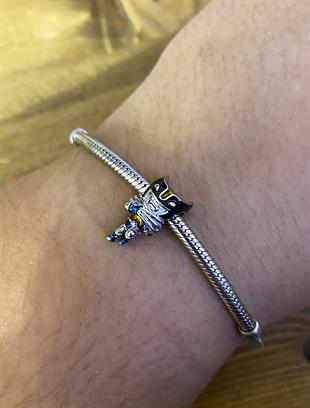 Kadın Wolverine Karakteri Model Gümüş Charm