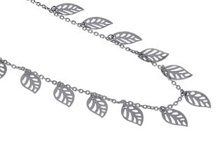 Kadın Yaprak Model Gümüş Halhal