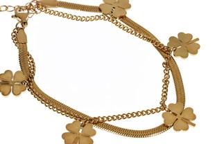 Kadın Yonca Model Çelik Bileklik