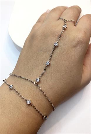 Kadın Yuvarlak Taş Model Çelik Şahmeran 