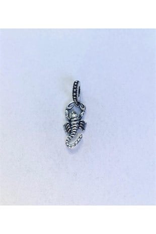 Unisex Akrep Model Gümüş Charm