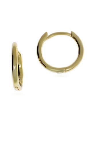 Unisex Halka Model Gümüş Küpe