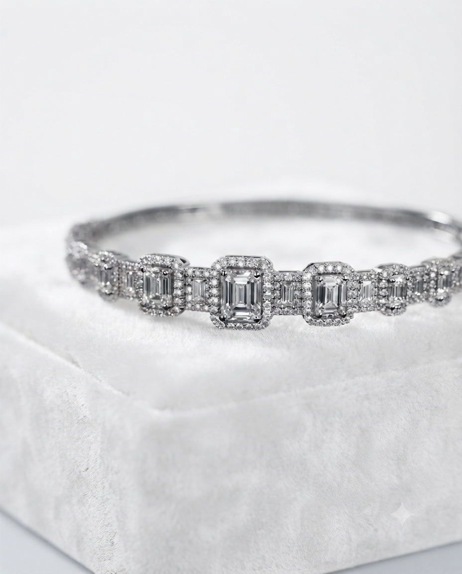 Bayan Baget Model Gümüş Bilezik