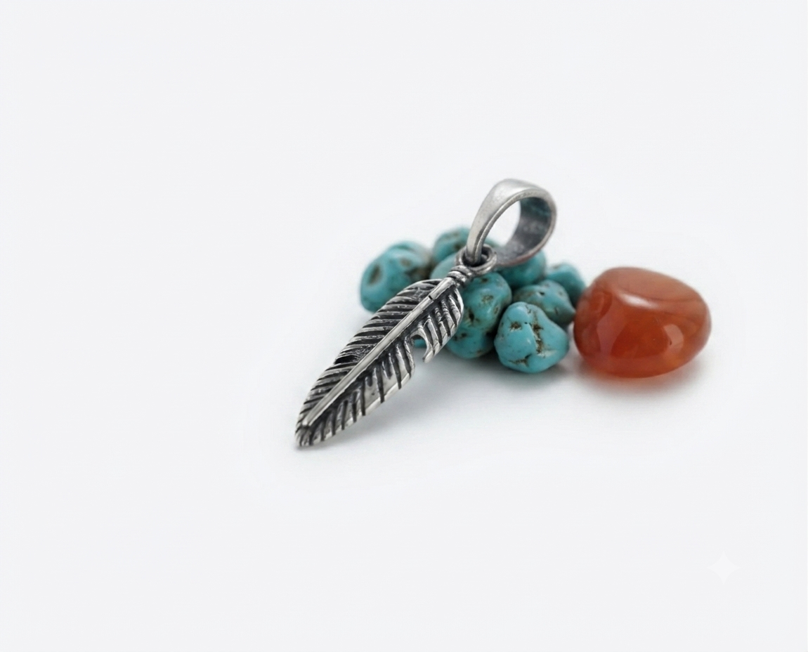 Bayan Gümüş Pandora Bileklik Uyumlu Tüy Model Charm