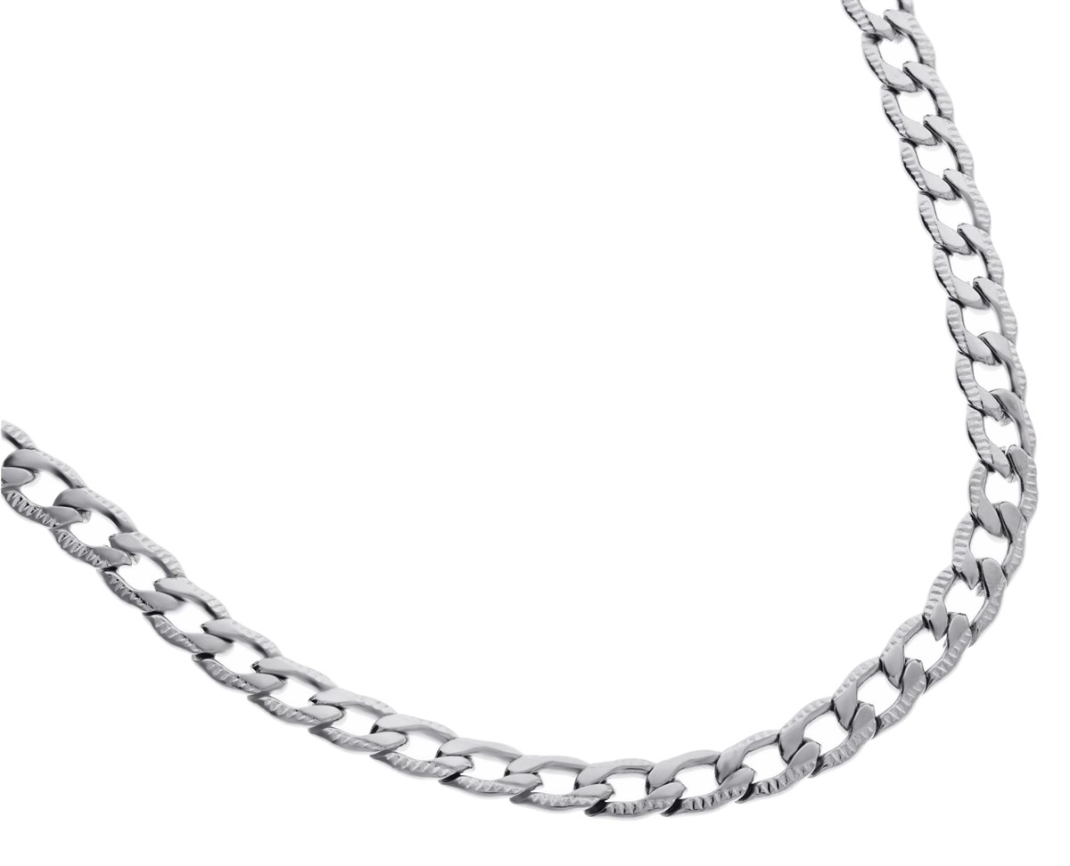 Erkek 4 mm Dalgalı Model Çelik Kolye