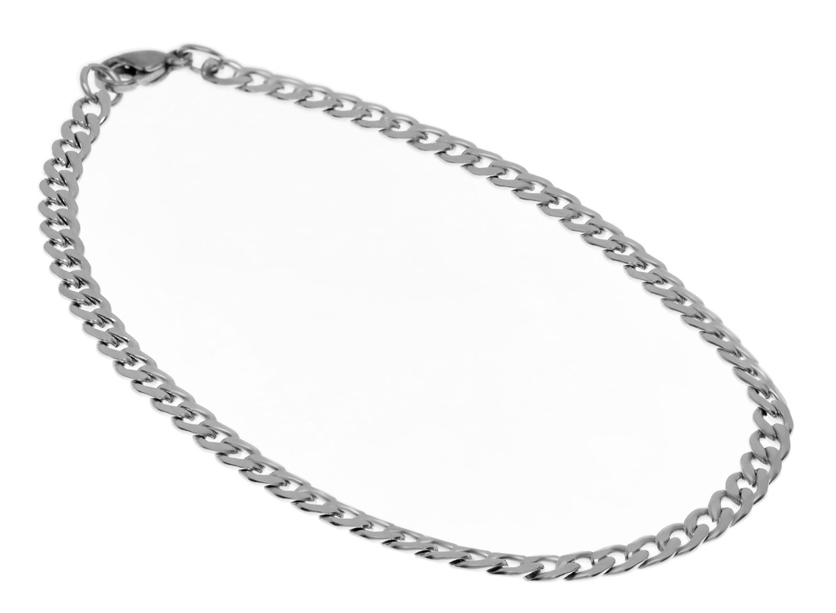 Erkek 4 mm İnce Çelik Bileklik