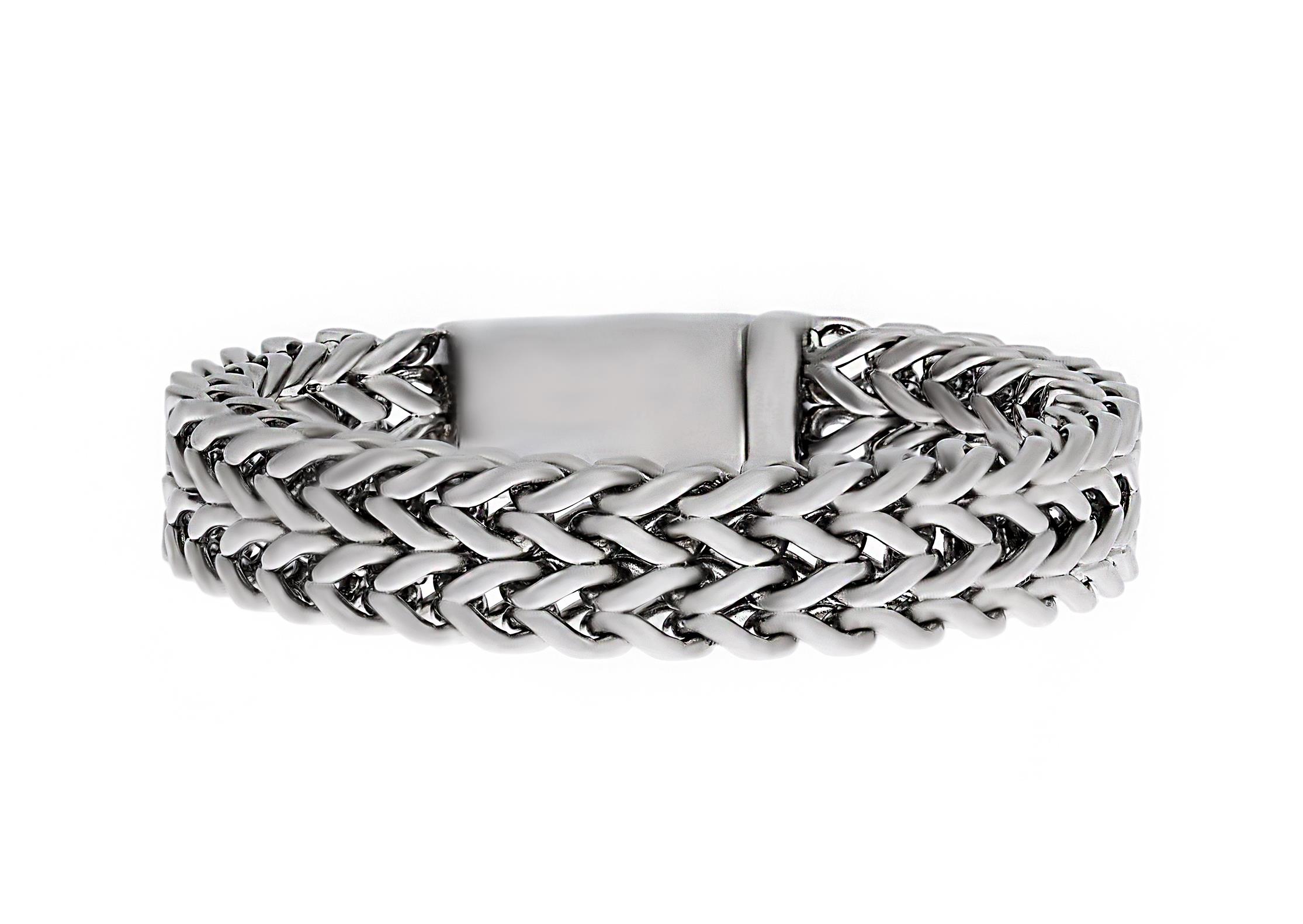 Erkek Balık Sırtı Model Çelik Bileklik