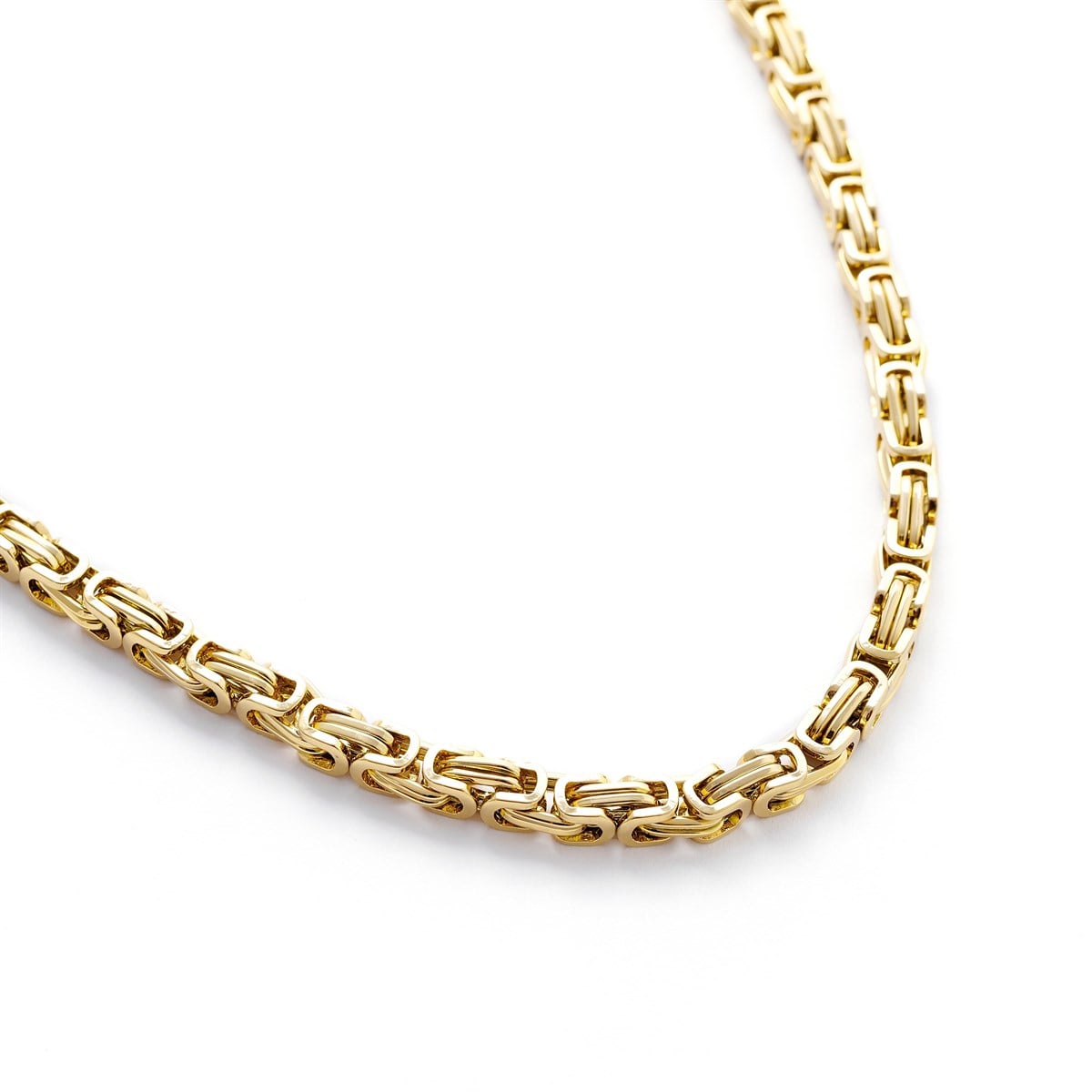 Erkek Çelik Gold Detay Kolye