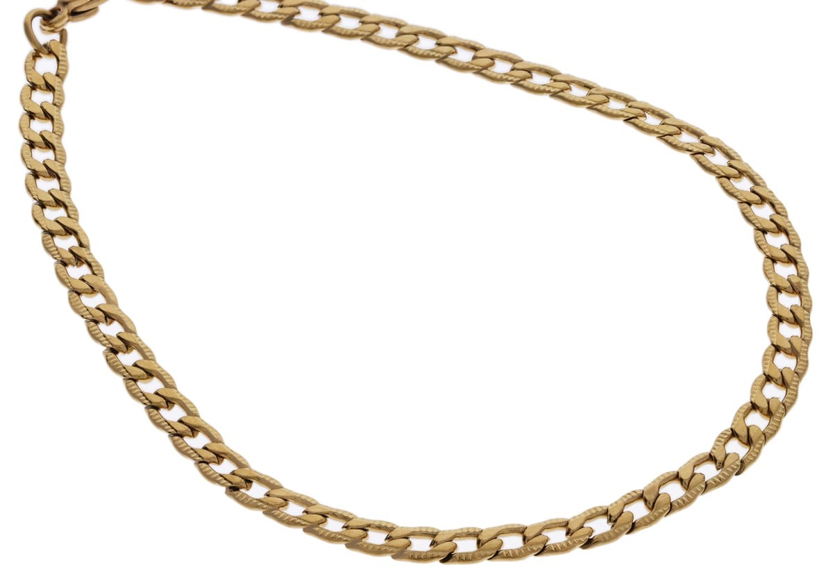Erkek Gold Renk 4 mm Zincir Bileklik