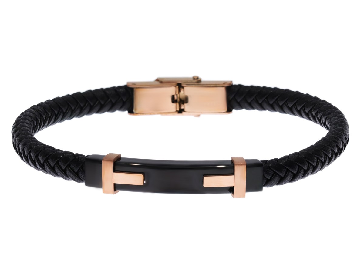 Erkek Örgü Model Deri Bileklik