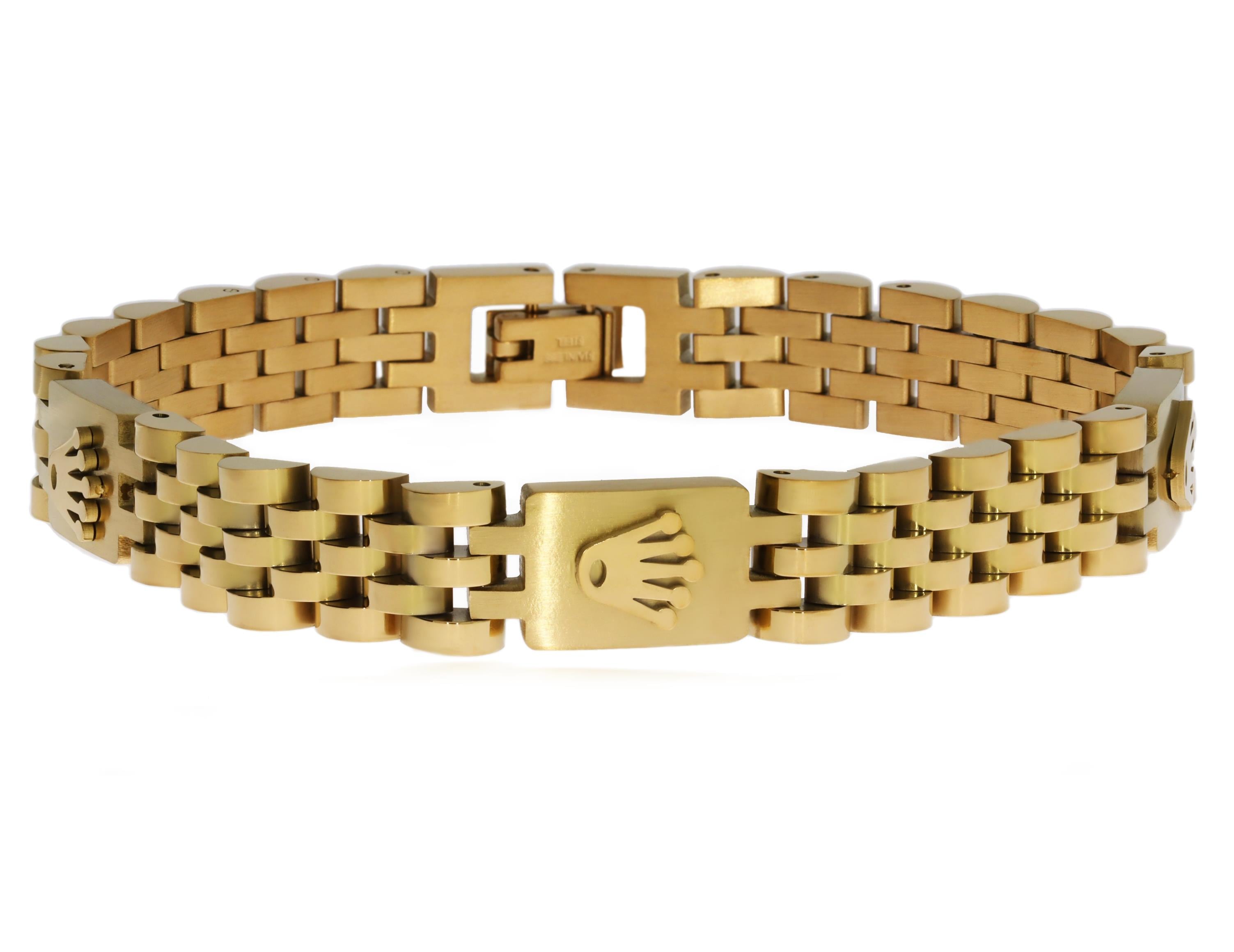 Erkek Sıralı Sembol Detay Çelik Bileklik