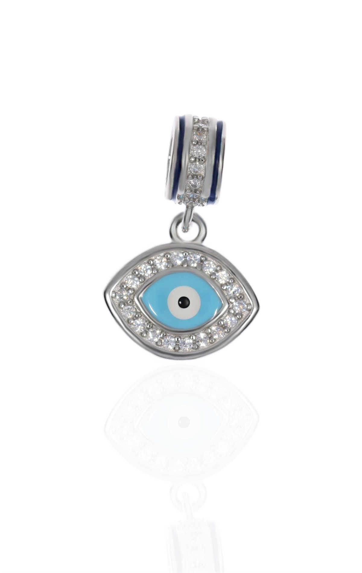Kadın Göz Model Gümüş Charm