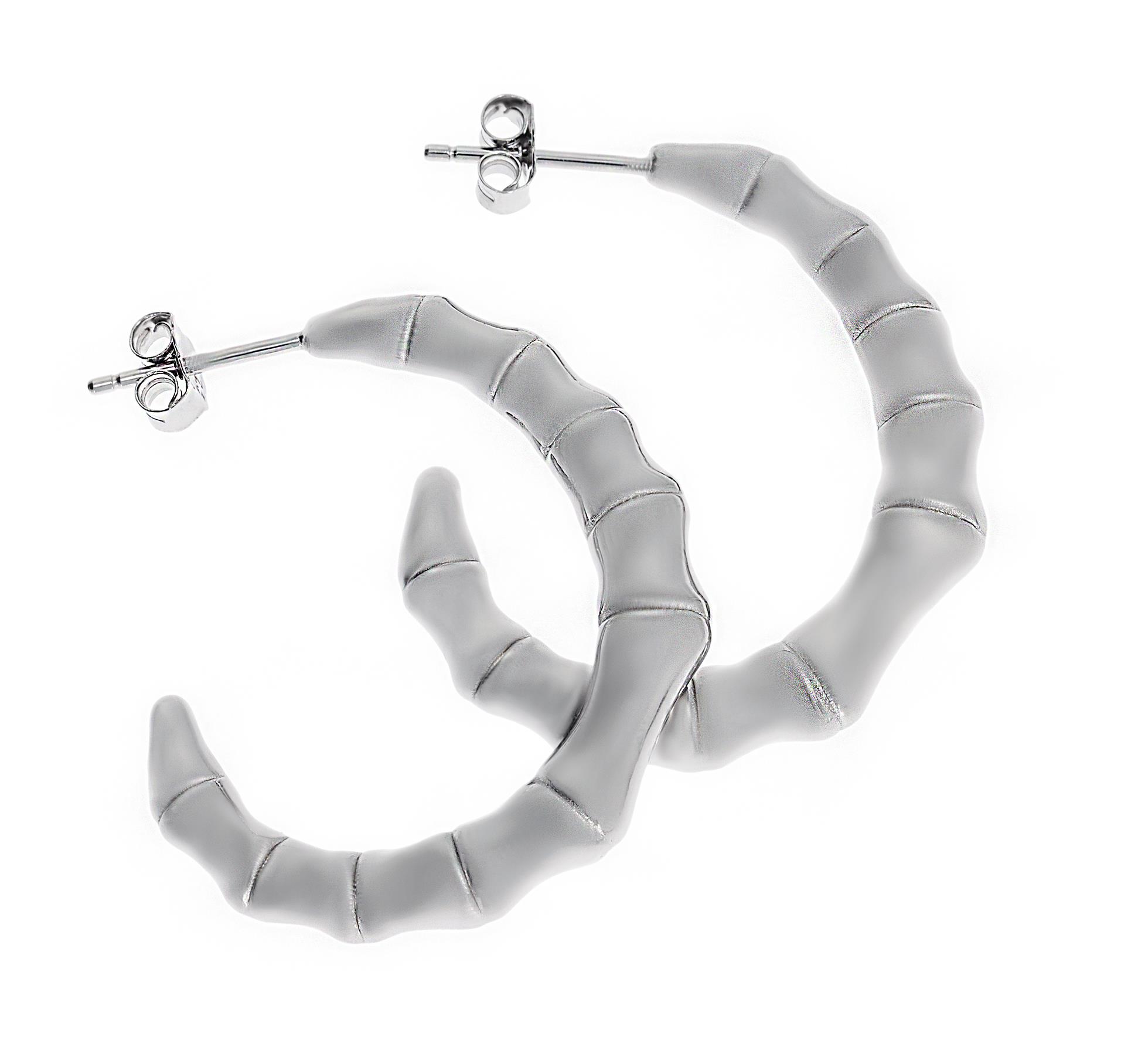 Kadın Kemik Model Gümüş Küpe 