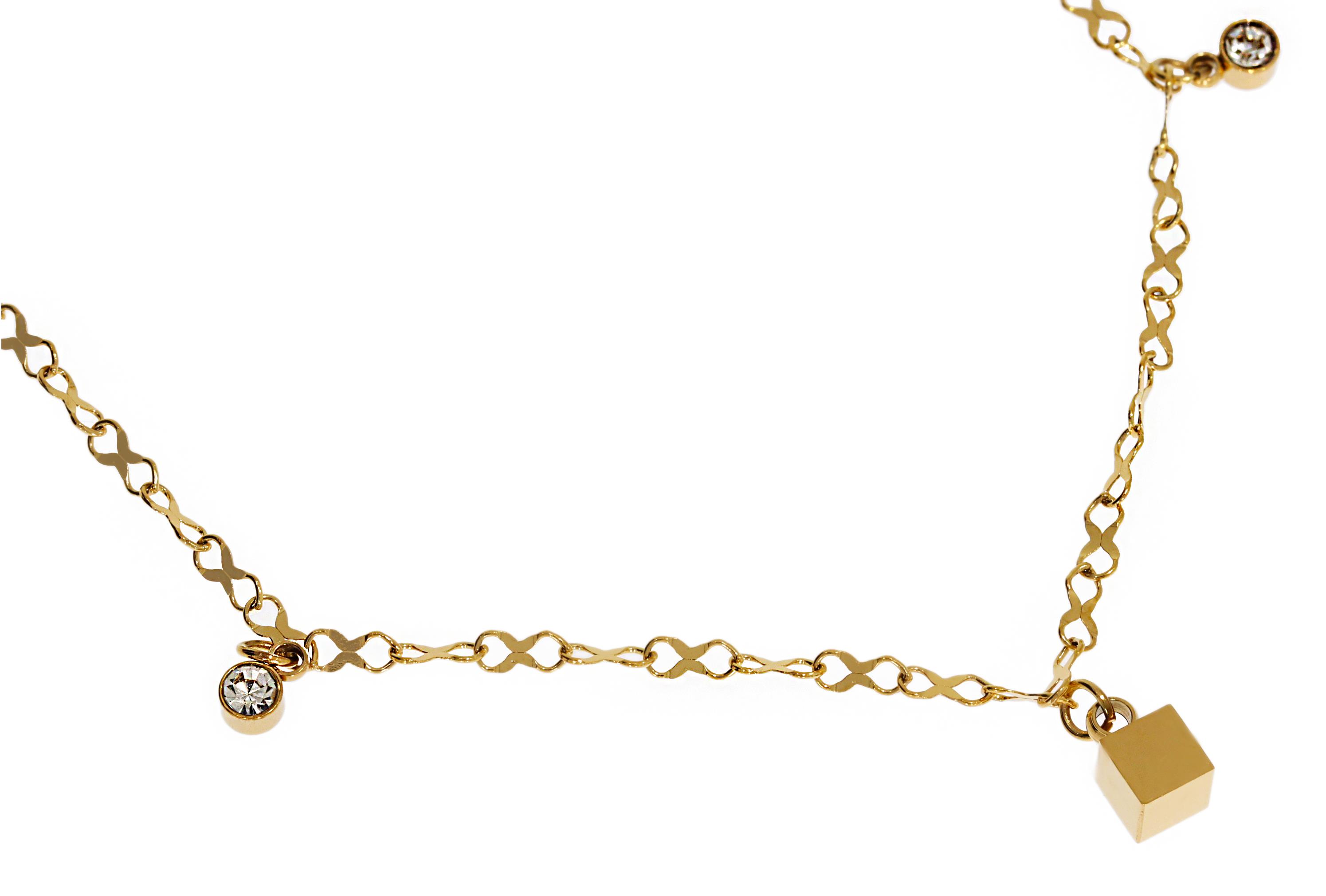 Kadın Küp Detay Minimal Çelik Halhal