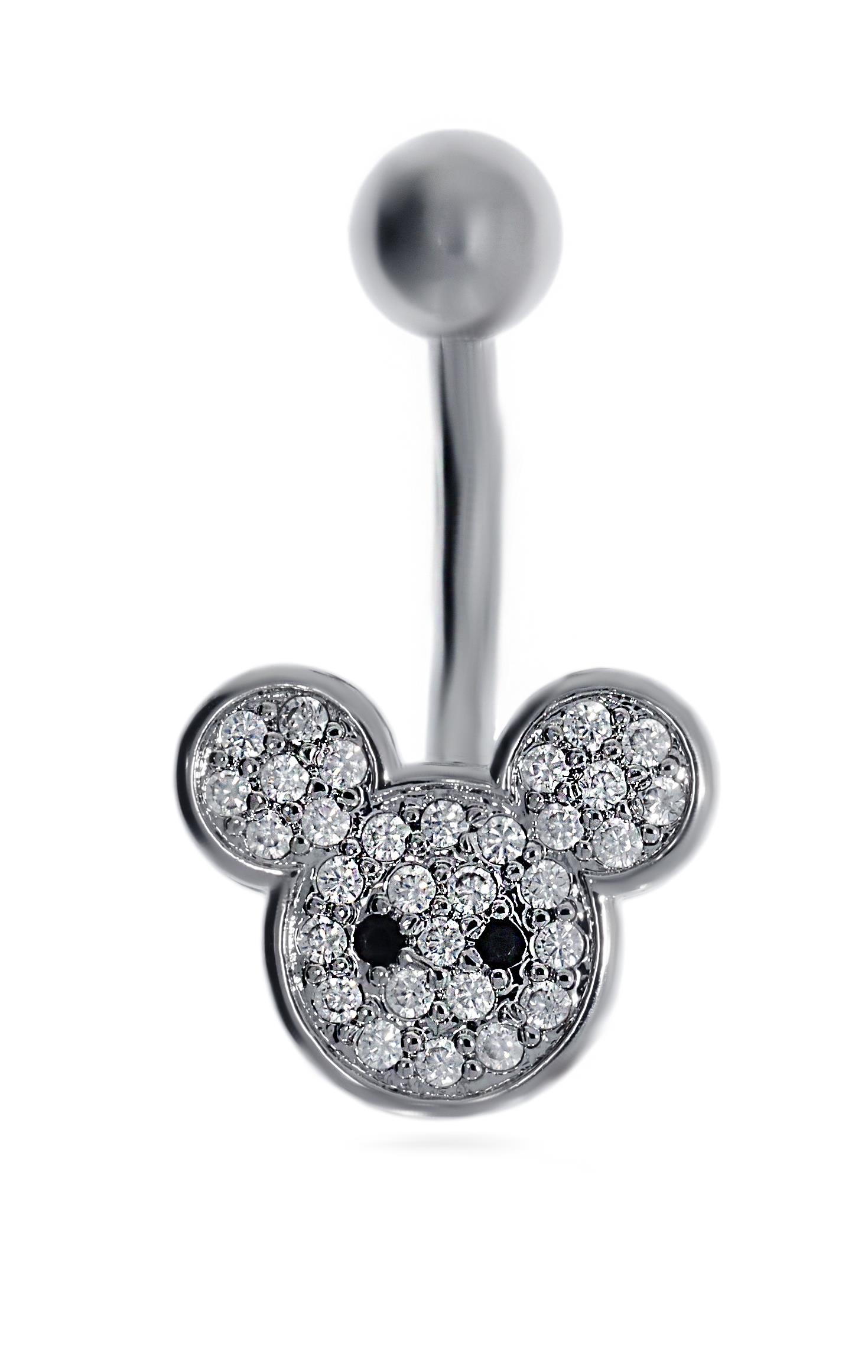 Kadın Mickey Model Çelik Piercing