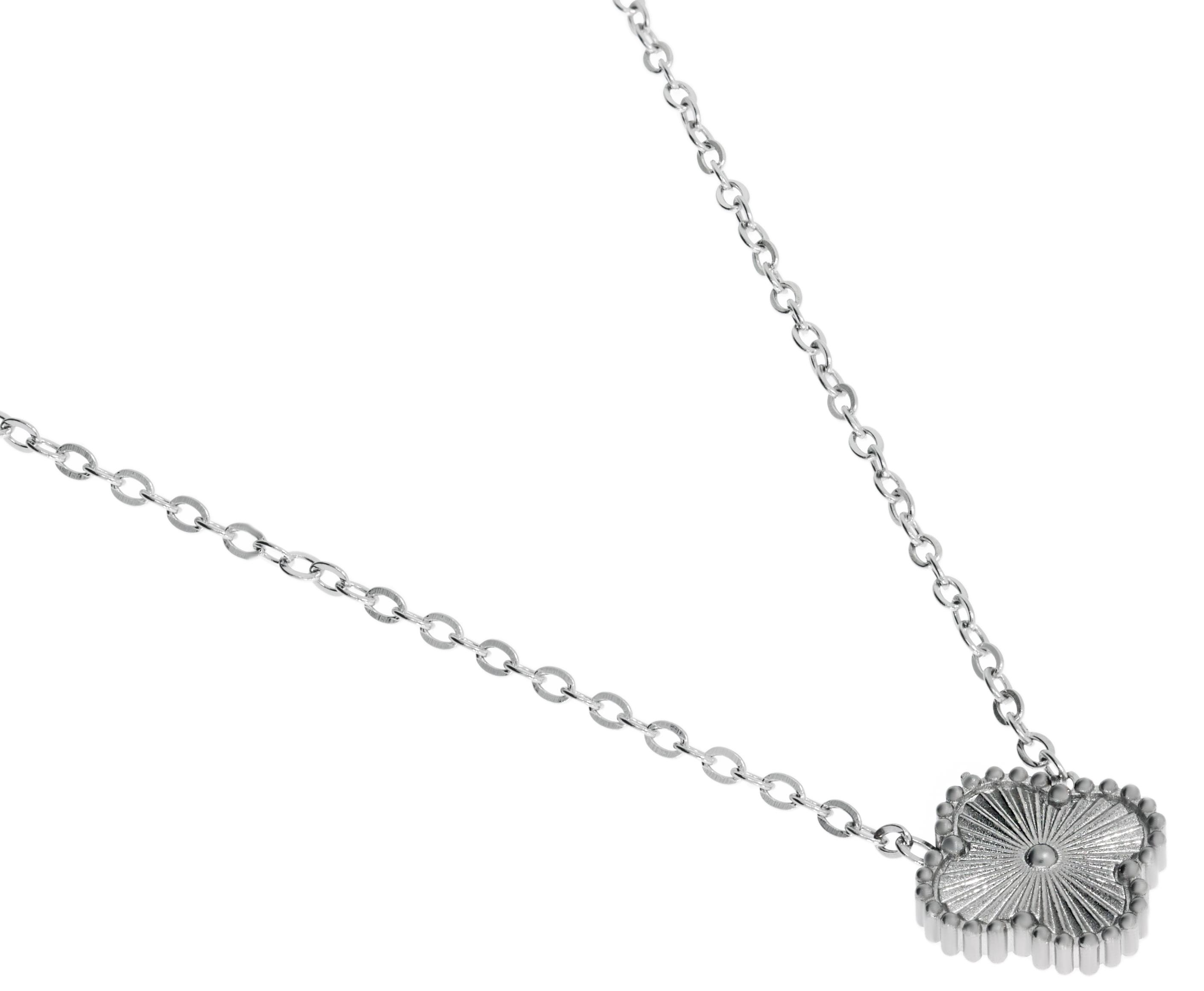 Kadın Minimal Yonca Model Çelik Kolye