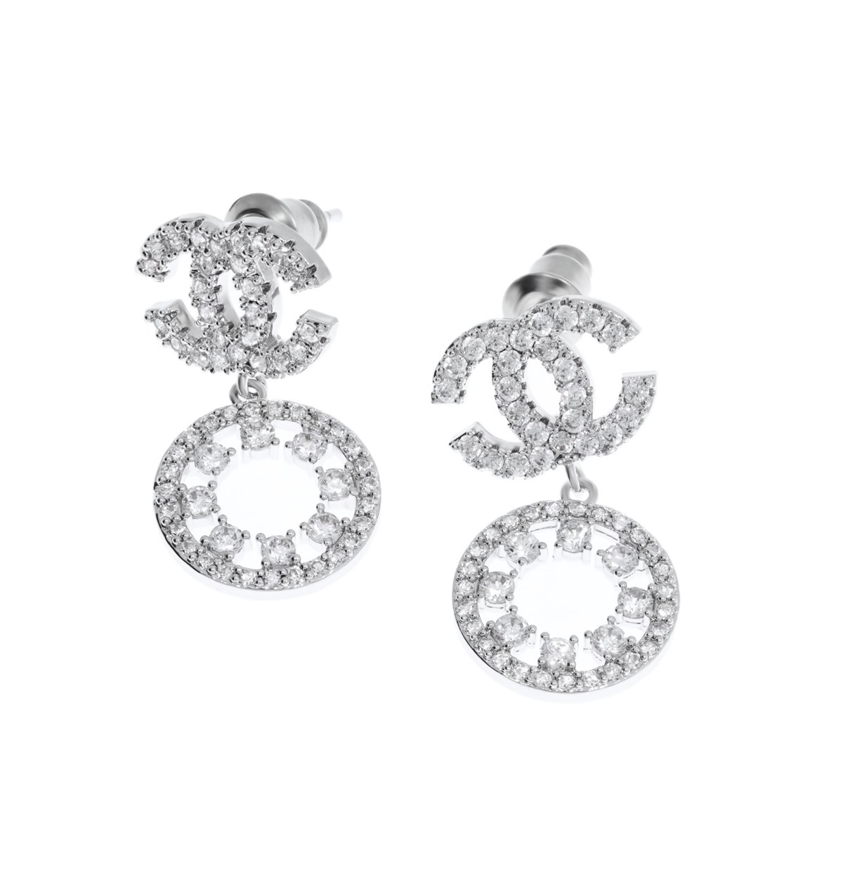 Kadın Taşlı Çelik Küpe