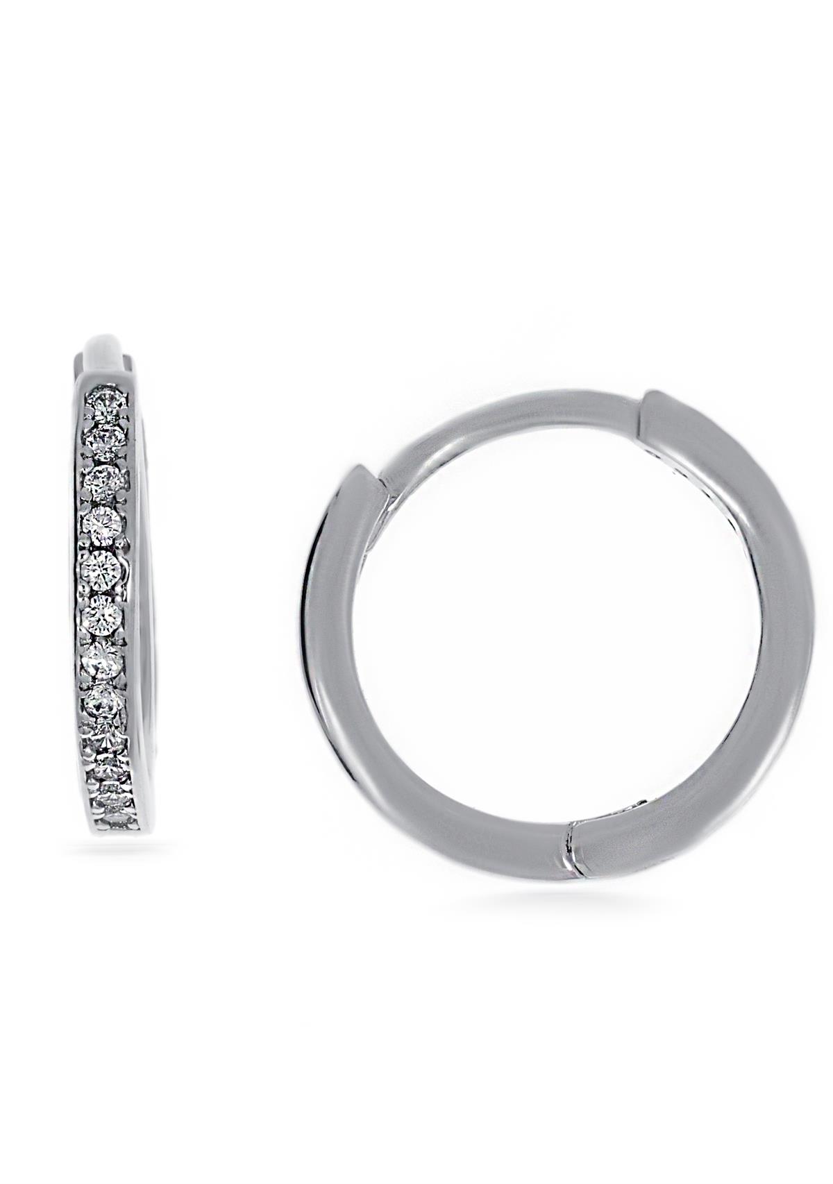 Kadın Taşlı Küçük Halka Küpe