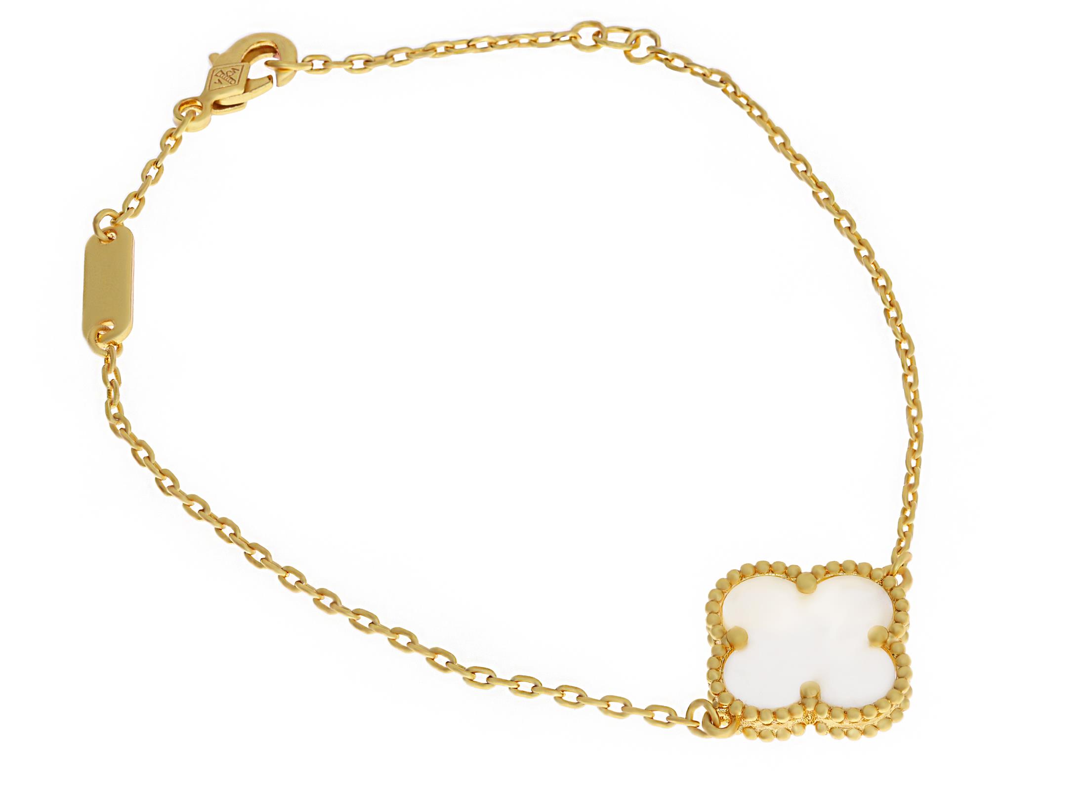 Kadın Tekli Yonca Model Çelik Bileklik 