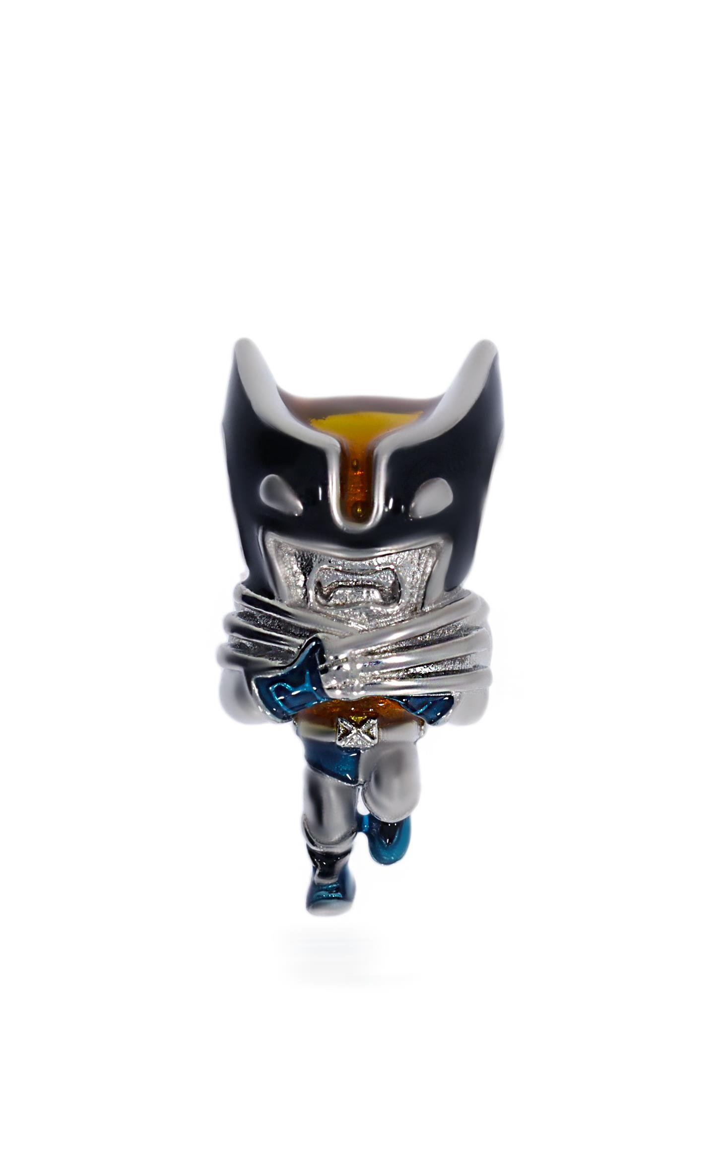 Kadın Wolverine Karakteri Model Gümüş Charm