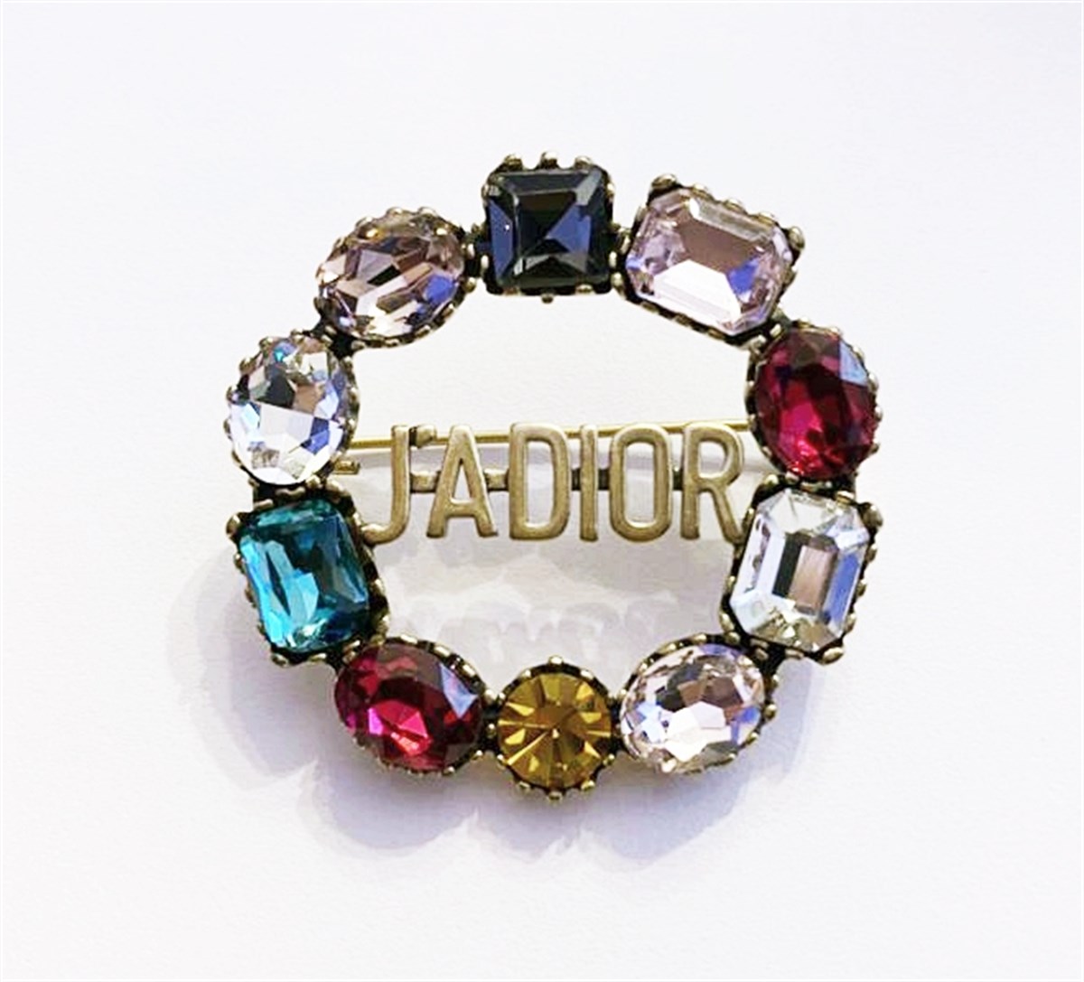 Renkli Taş Detay Broş