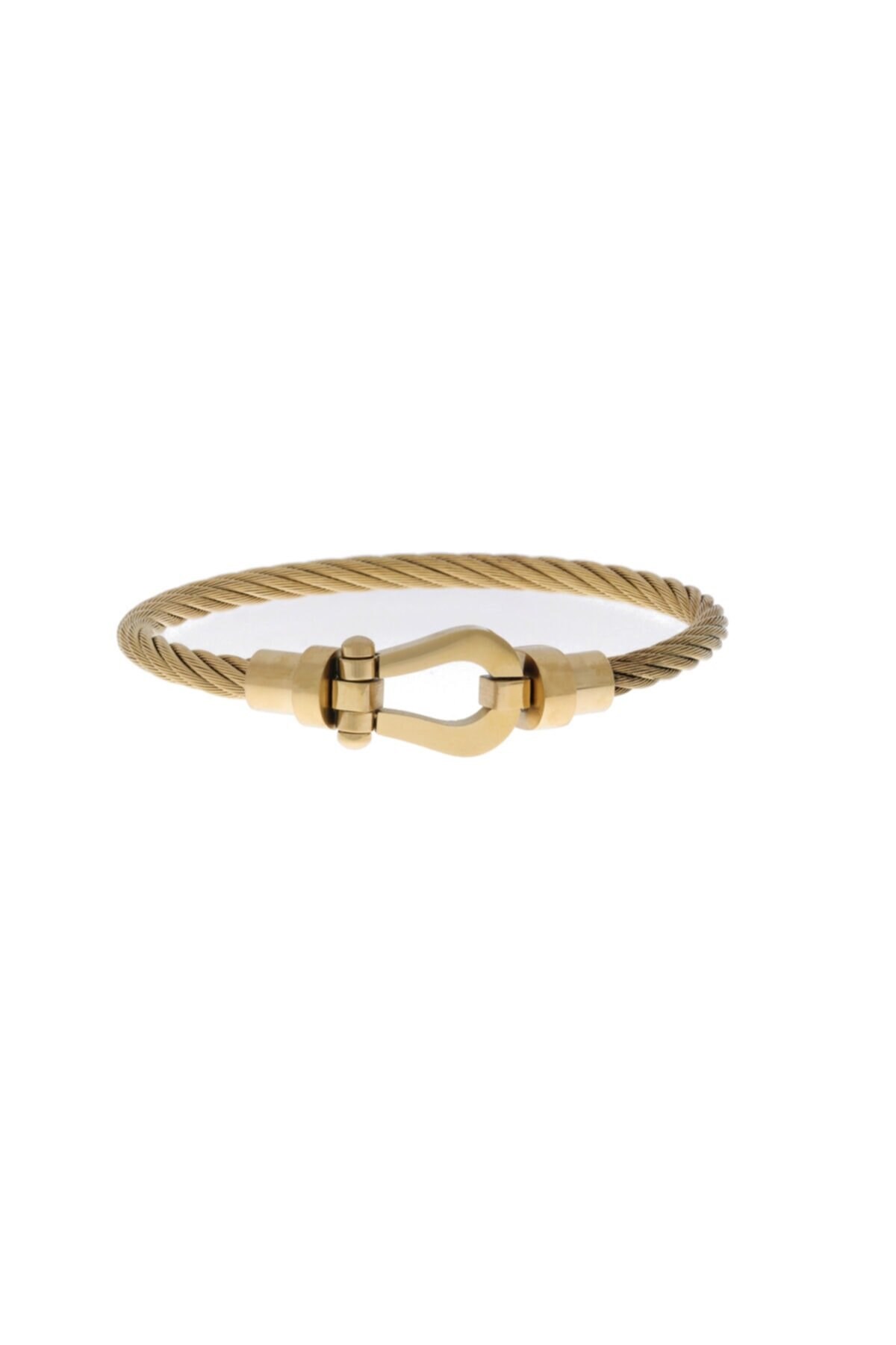 Unisex Gold Renk Çelik Bileklik
