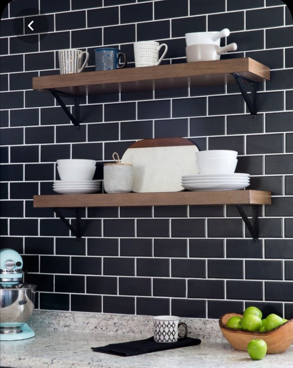 Bien 10x20 Flat Mat Siyah Duvar Seramiği