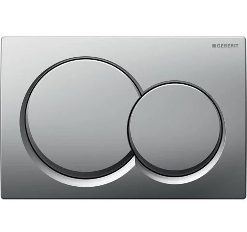 Geberit Alpha20 Kumanda Kapağı Çift Basmalı Mat Krom 115.040.46.5