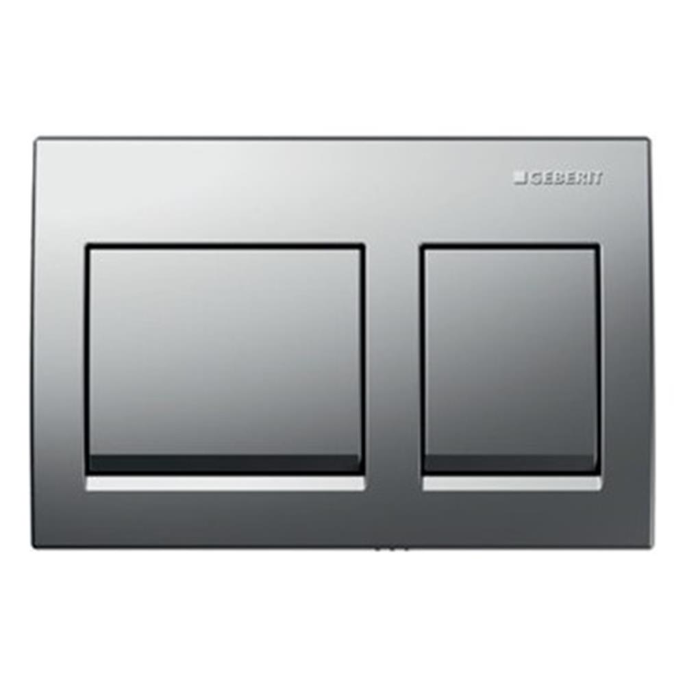 Geberit Alpha35 Kumanda Kapağı Çift Basmalı Parlak Krom 115.045.21.5