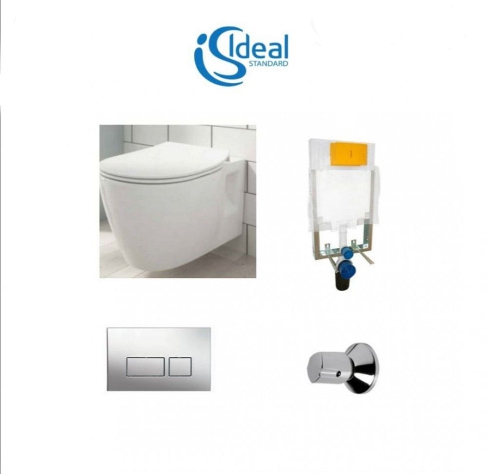 Ideal Standard Concept Asma Klozet + Gömme Rezervuar Seti E785301-SET