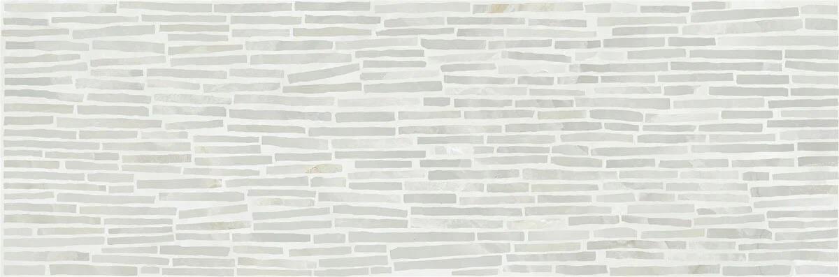 Vitra 30x90 Crystal Gri Dekor Parlak Duvar Seramiği