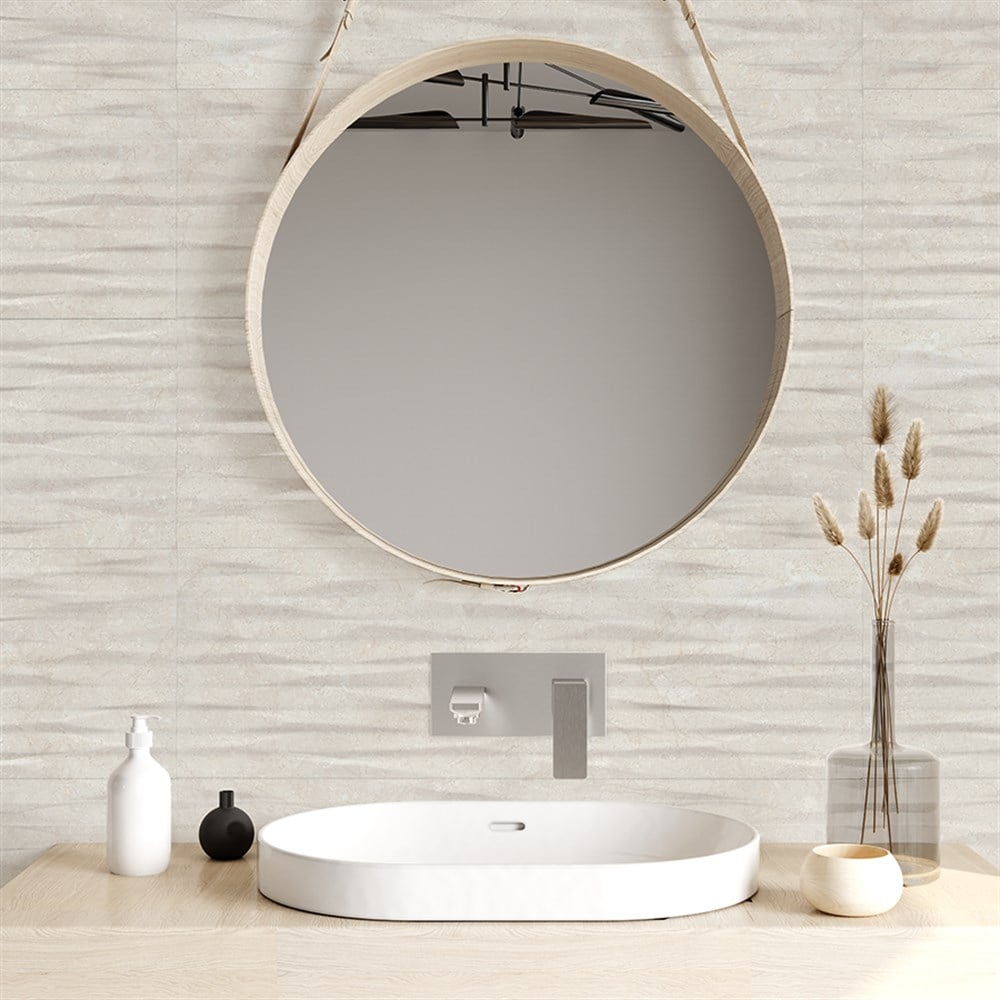 Bien 30x90 Wavy Bone Dekofon Duvar Seramiği (1 kutu=1.08 m² fiyatı)