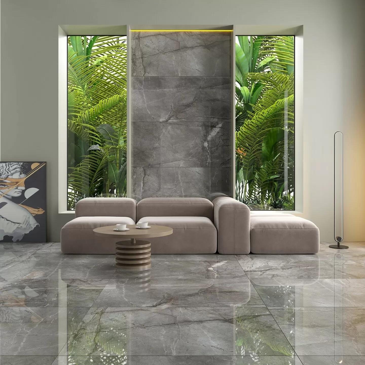 Bien 60x120 Root Silver Parlak Yer ve Duvar Seramiği