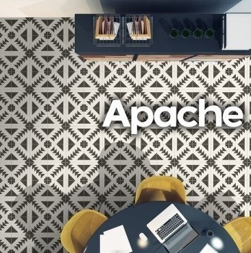 Ege Seramik 20X20 EGE APACHE SİYAH BEYAZ KALINLIK:10MM 1.KLT(0,72)