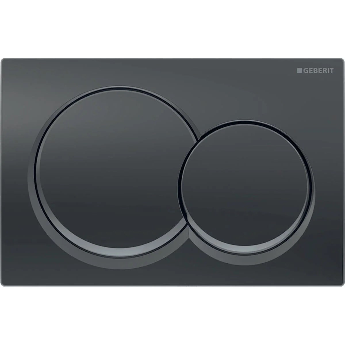 Geberit Alpha01 Yuvarlak, Mat Siyah 115.035.14.1