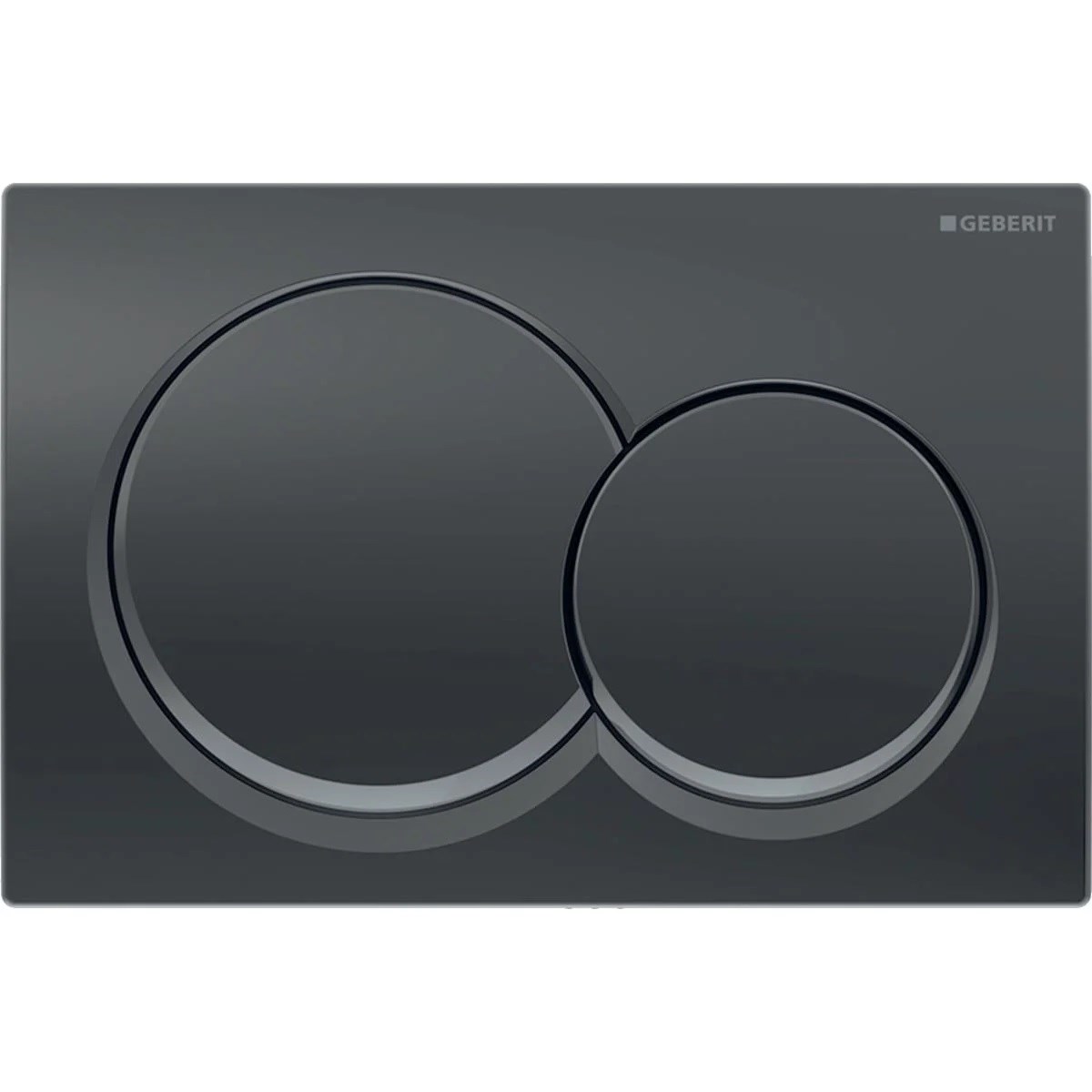 Geberit Alpha01 Yuvarlak, Siyah Krom 115.035.QC.1