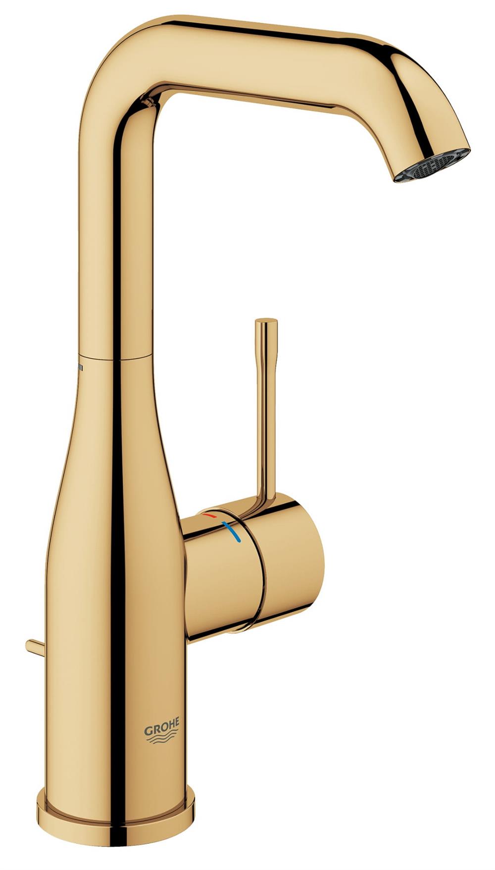 Grohe Essence New Yüksek Lavabo Bataryası Sifon Kumandalı Altın 32628GL1